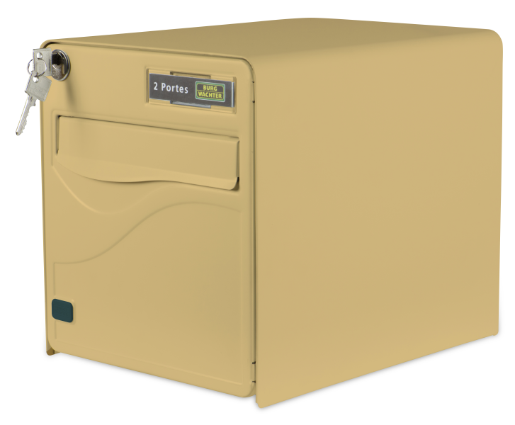 Boîte aux lettres BALTIC beige 2 portes 2 points de fermeture - Zoom2